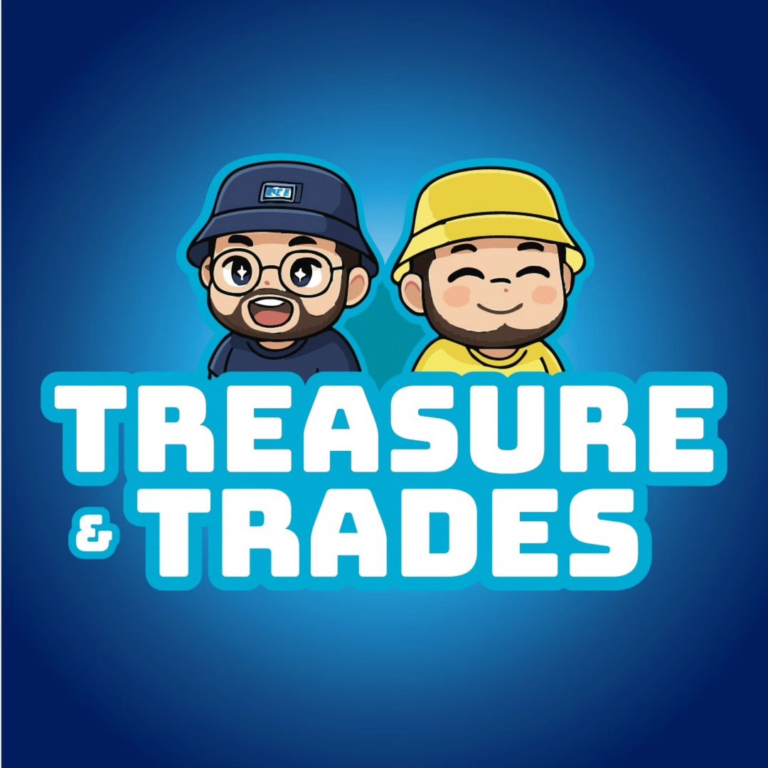 Treasure & Trades: twee verzamelaars met blauwe en gele bucket hats